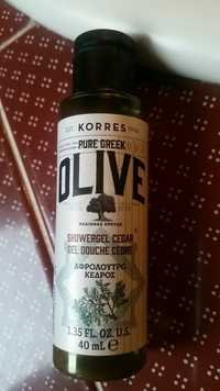 KORRES - Pure Greek Olive - Gel douche cèdre