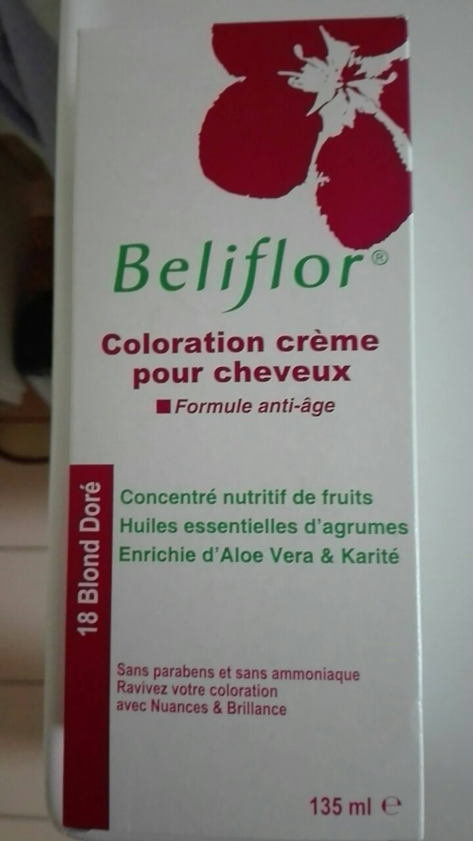 BELIFLOR - Coloration crème pour cheveux 18 Blond doré