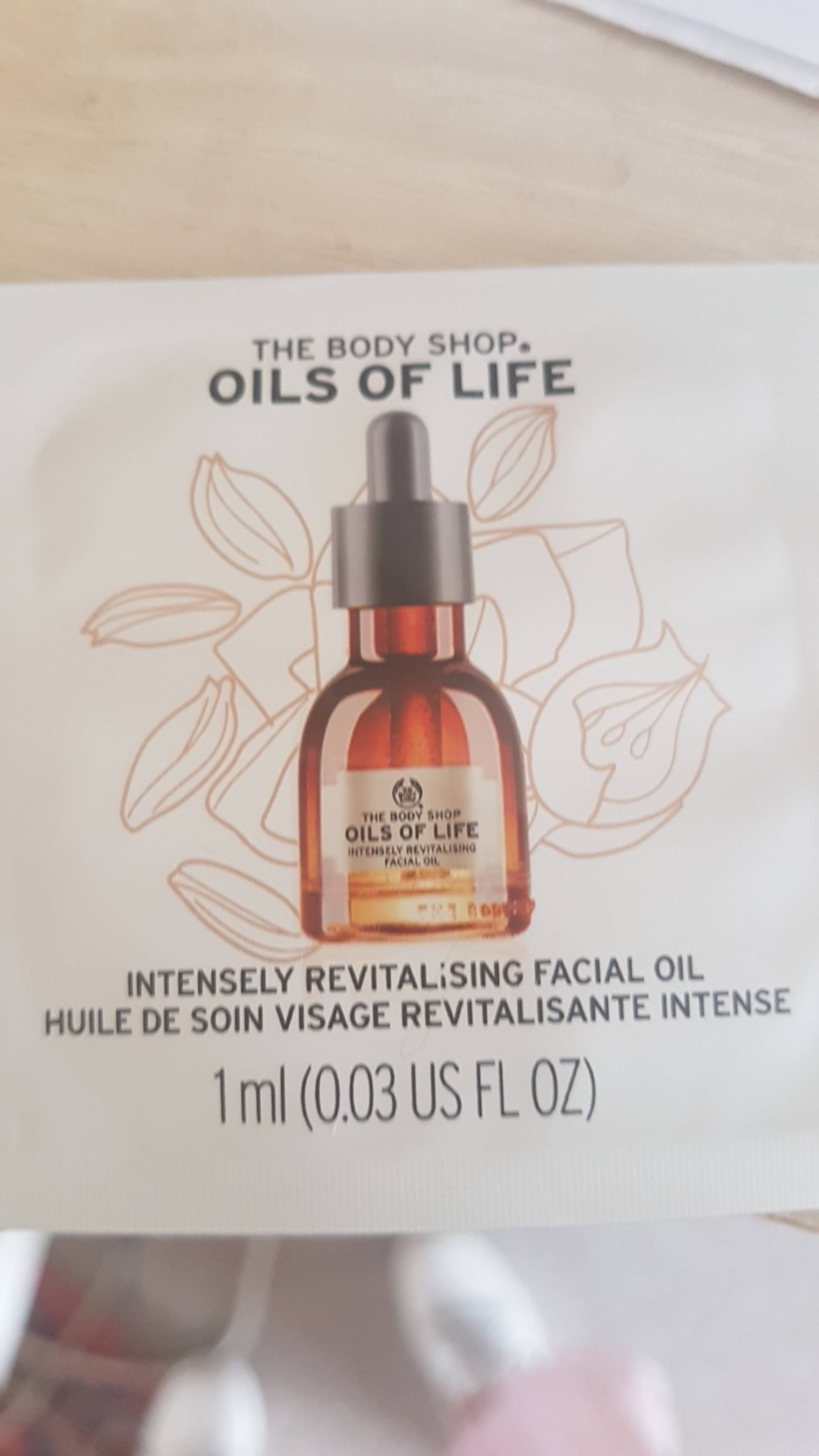 THE BODY SHOP - Oil of life - Huile de soin visage revitalisante intense