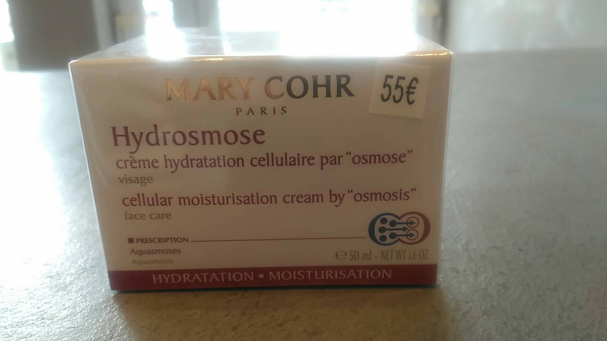 MARY COHR - Hydrosmode - Crème hydratation cellulaire par 