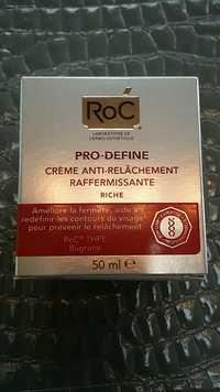 ROC - Pro define - Crème anti-relâchement raffermissante
