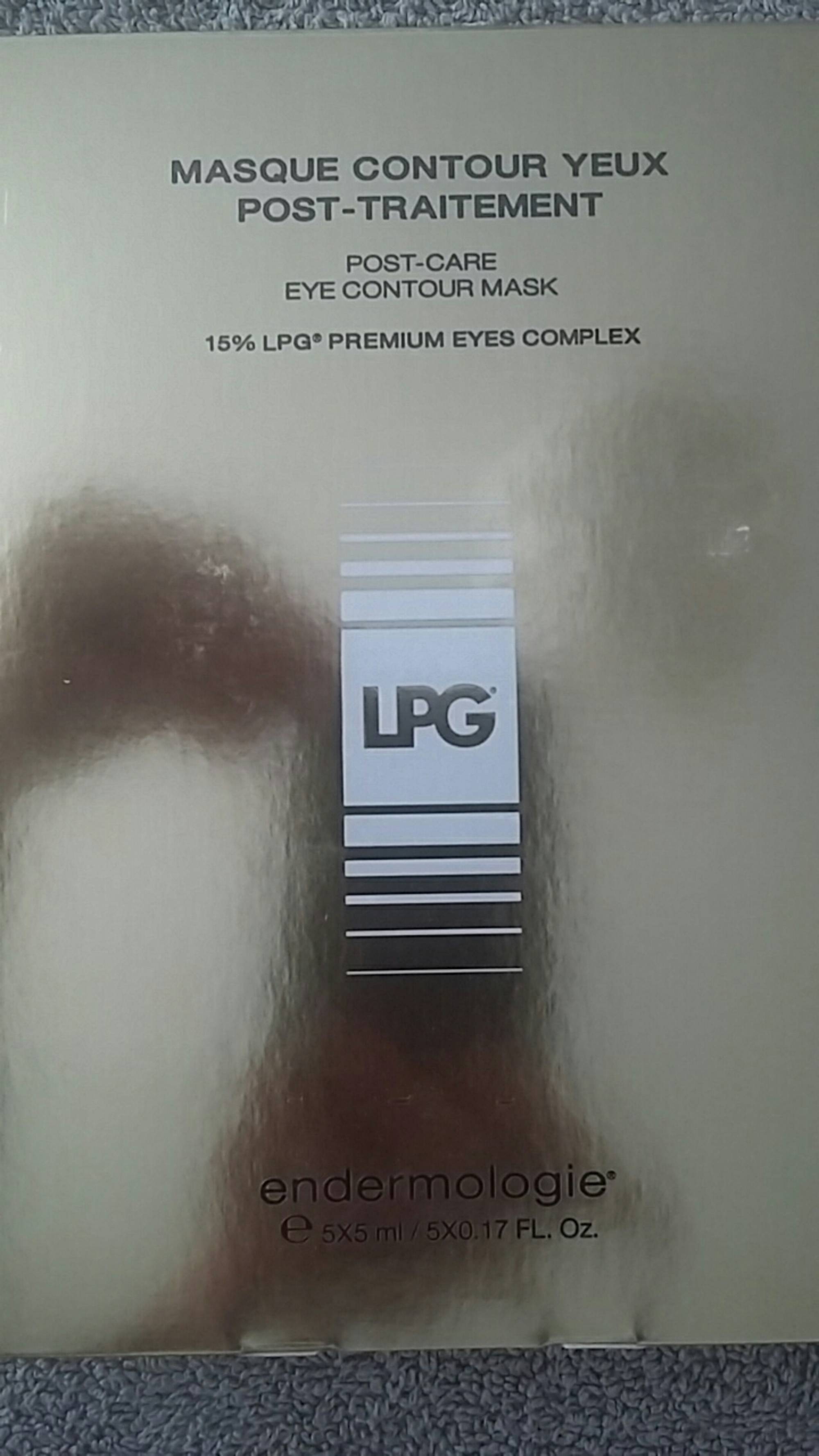 LPG - Masque contour yeux - Post-traitement