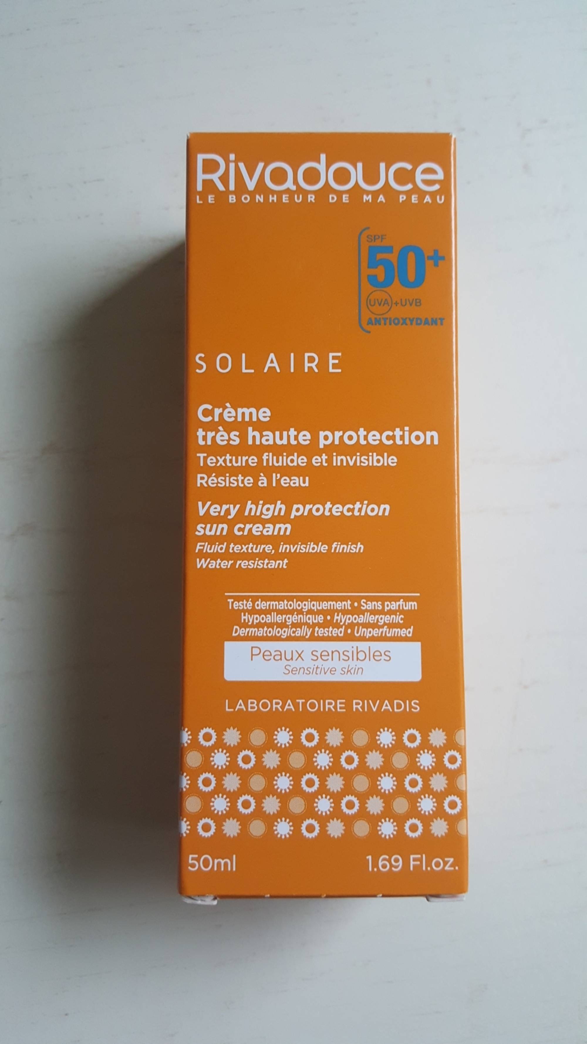 RIVADOUCE - Solaire - Crème très haute protection spf 50+