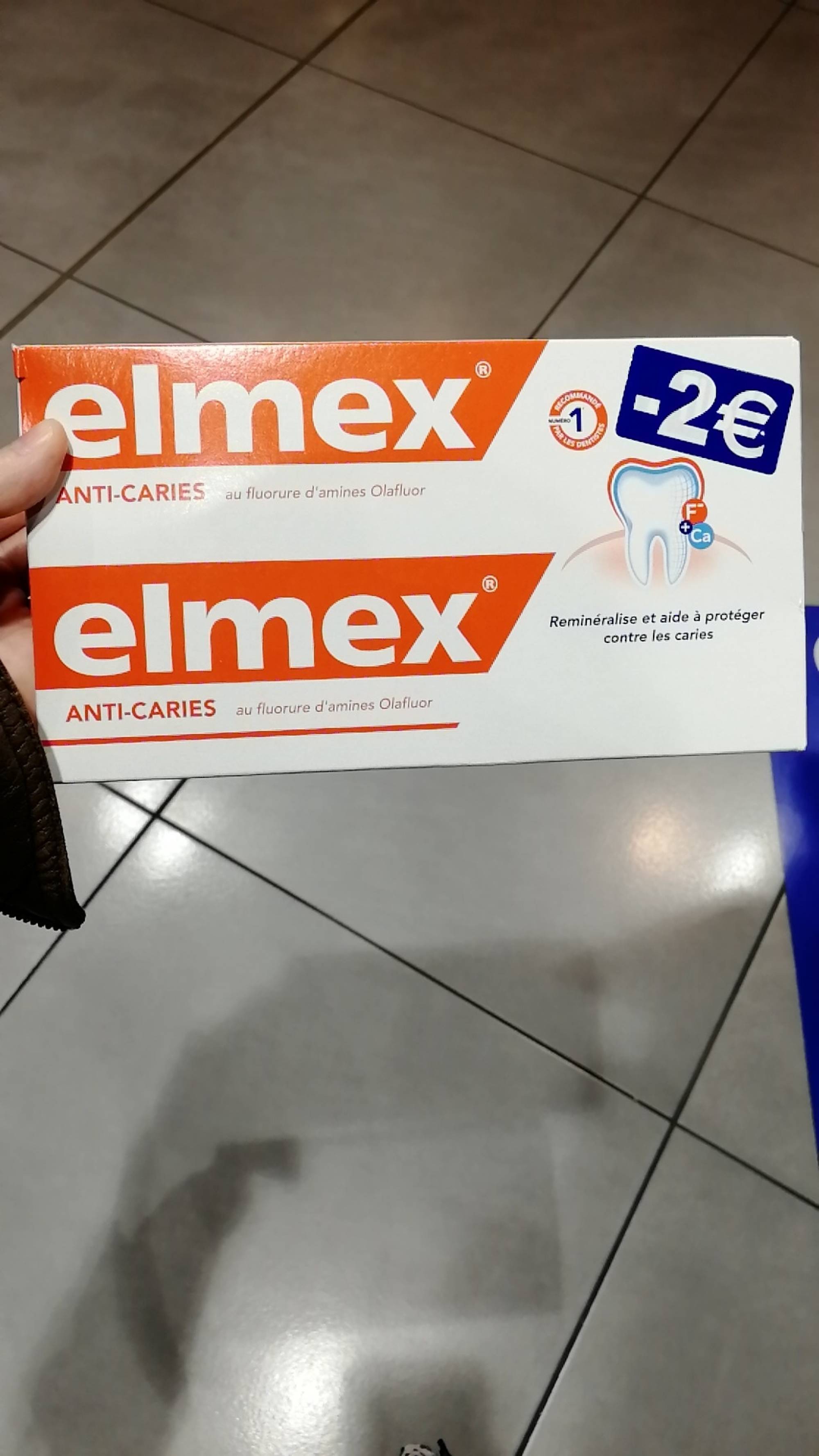 ELMEX - Anti-caries - Dentifrice au fluorure d'amines olafluor