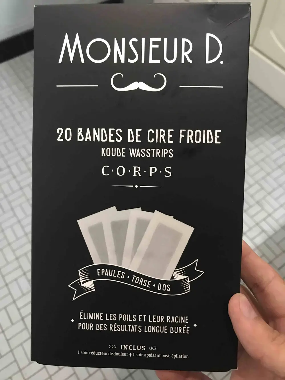 MONSIEUR D. - 20 bandes de cire froide - Corps 