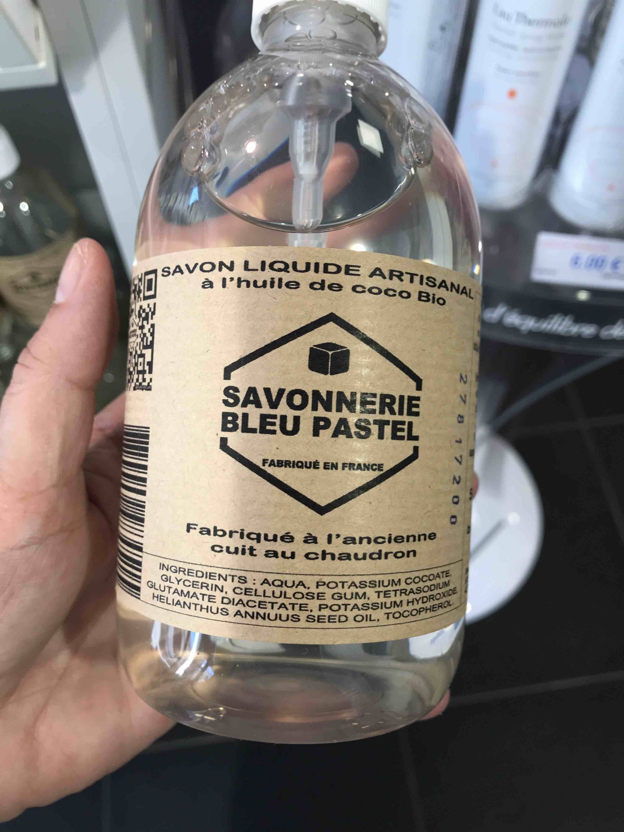 SAVONNERIE BLEU PASTEL - Savon liquide artisanal à l'huile de coco Bio