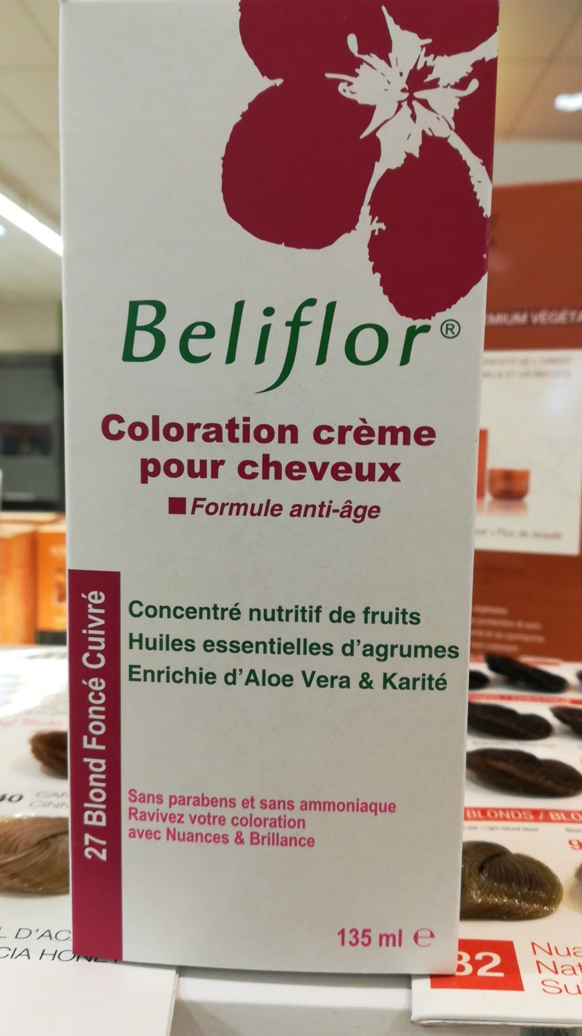 BELIFLOR - Coloration crème pour cheveux 27 blond foncé cuivré