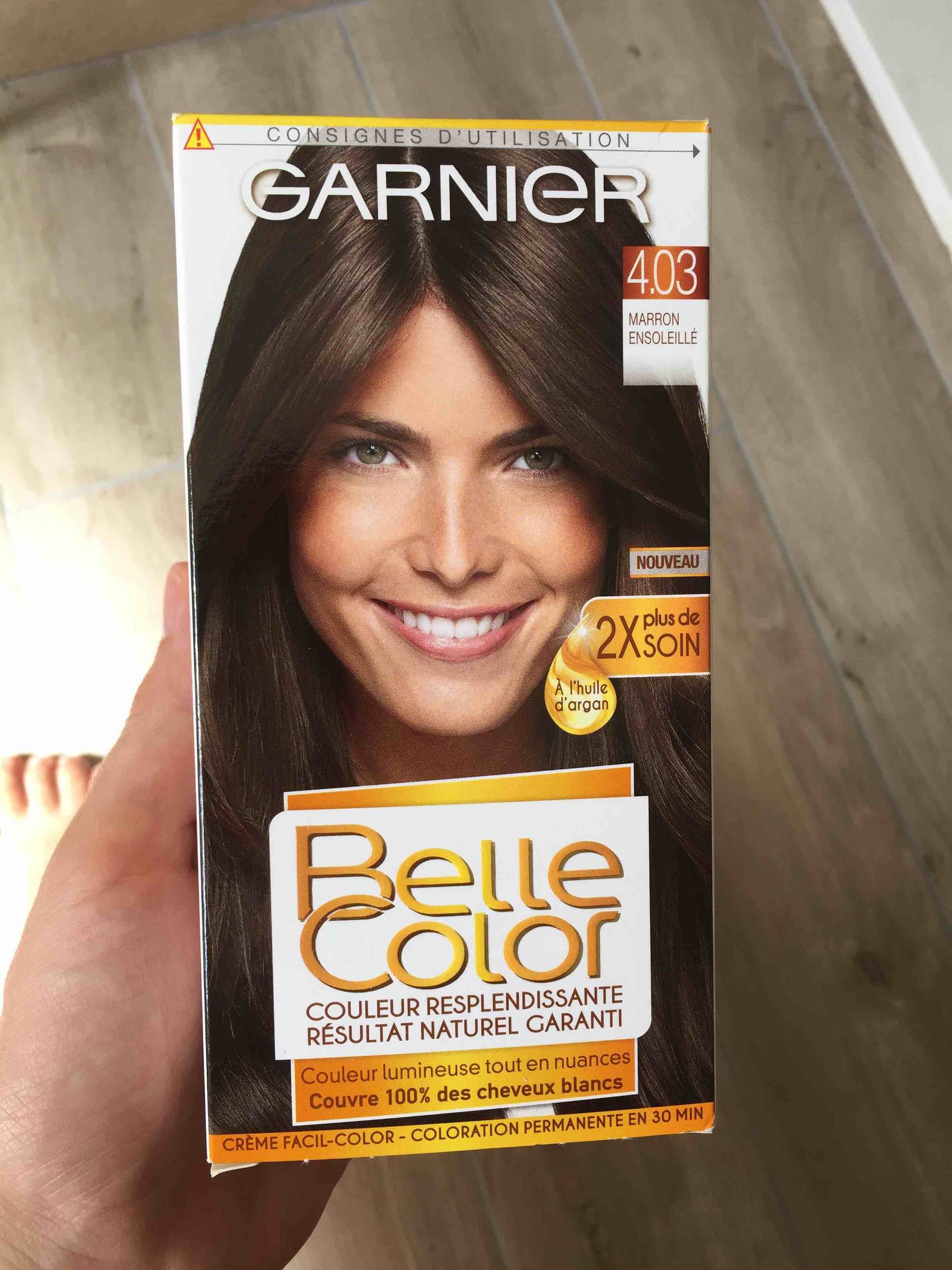 GARNIER - Belle color - Crème facil-color 4.03 marron ensoleillé