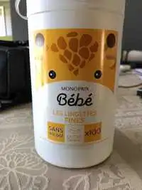 MONOPRIX - Bébé - Lingettes fines ultra douces