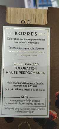KORRES - Huile d'argan - Coloration haute performance 10.0