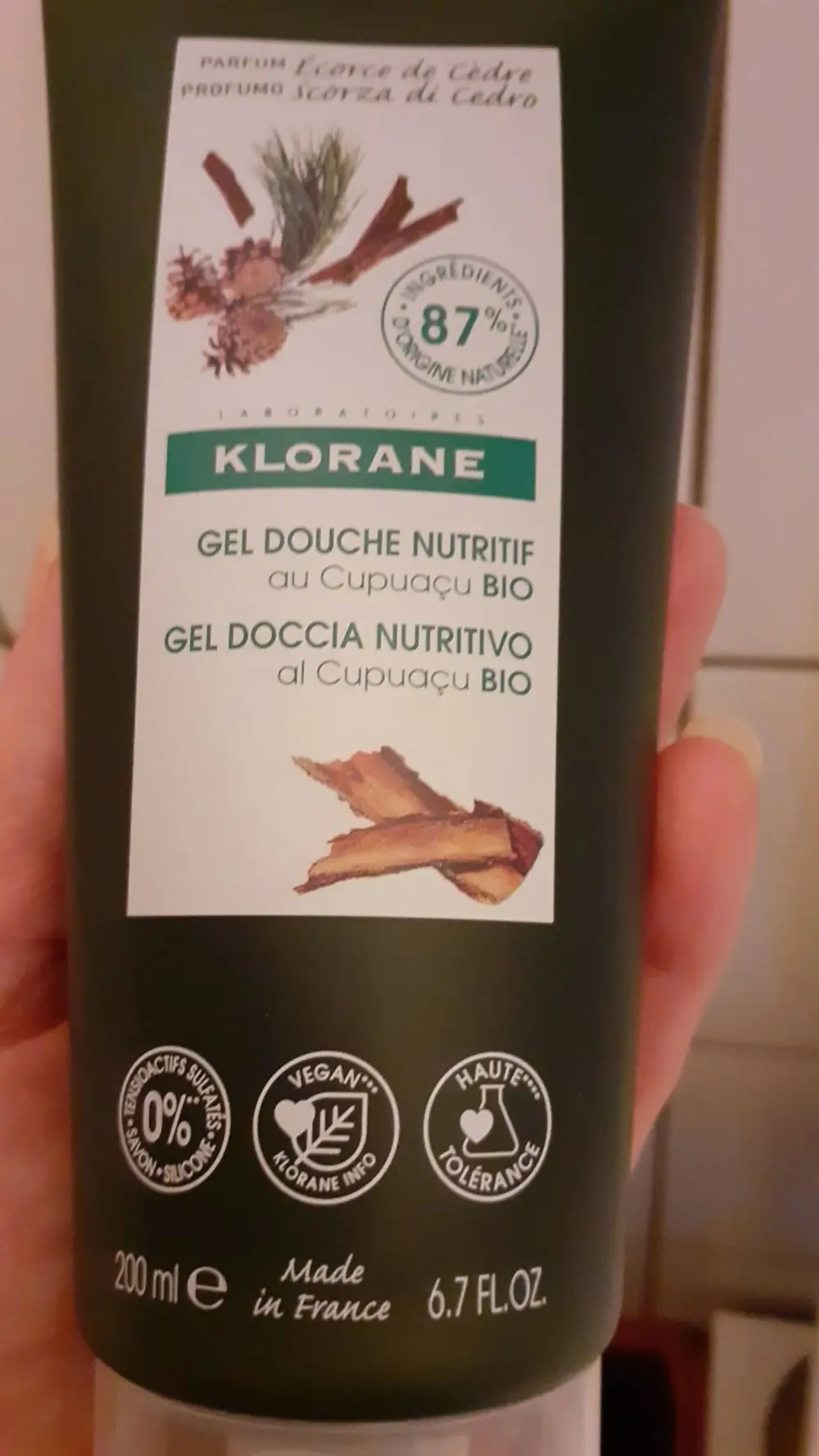 KLORANE - Gel douche nutritif