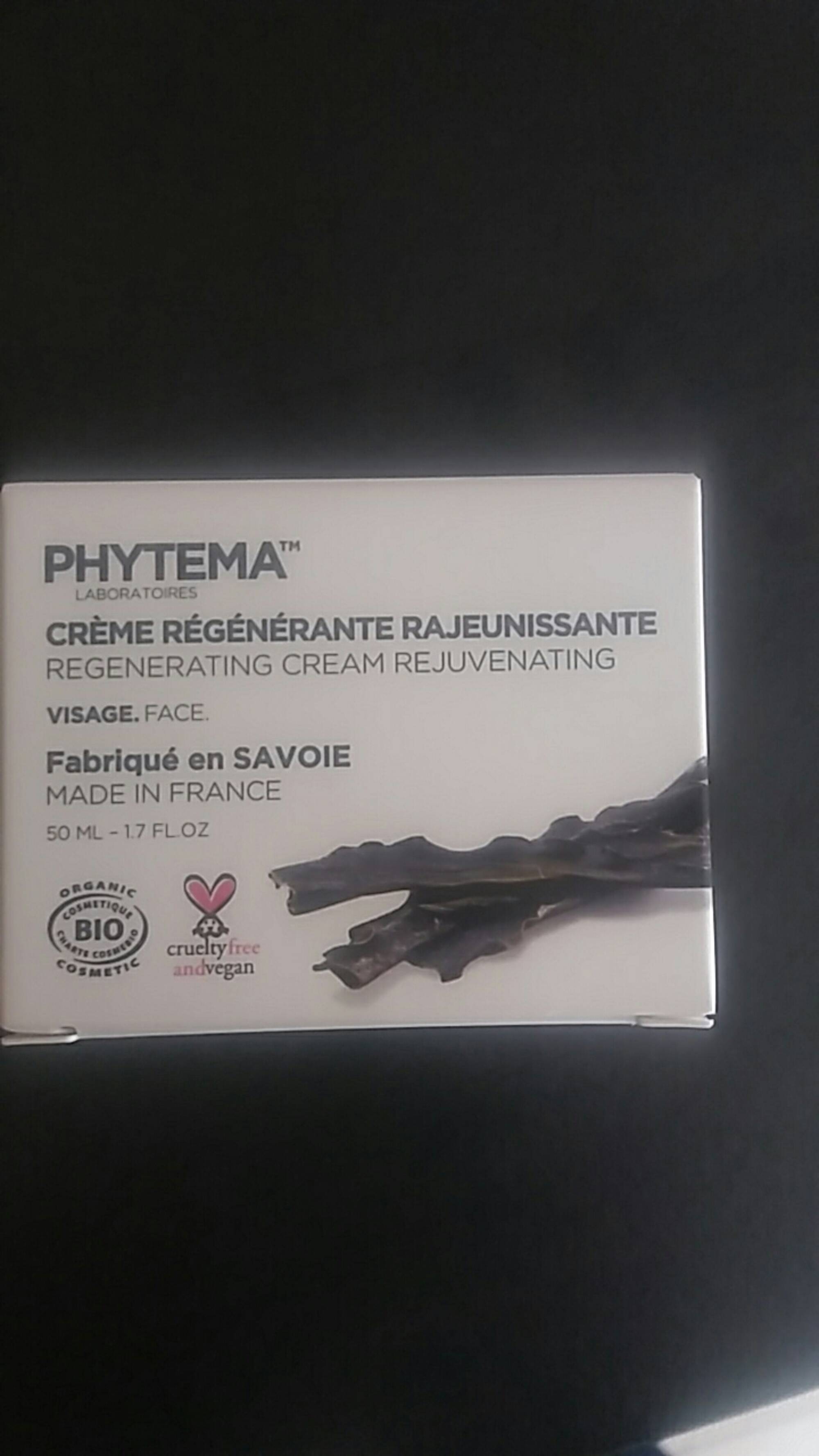 PHYTEMA  - Crème régénérante rajeunissante