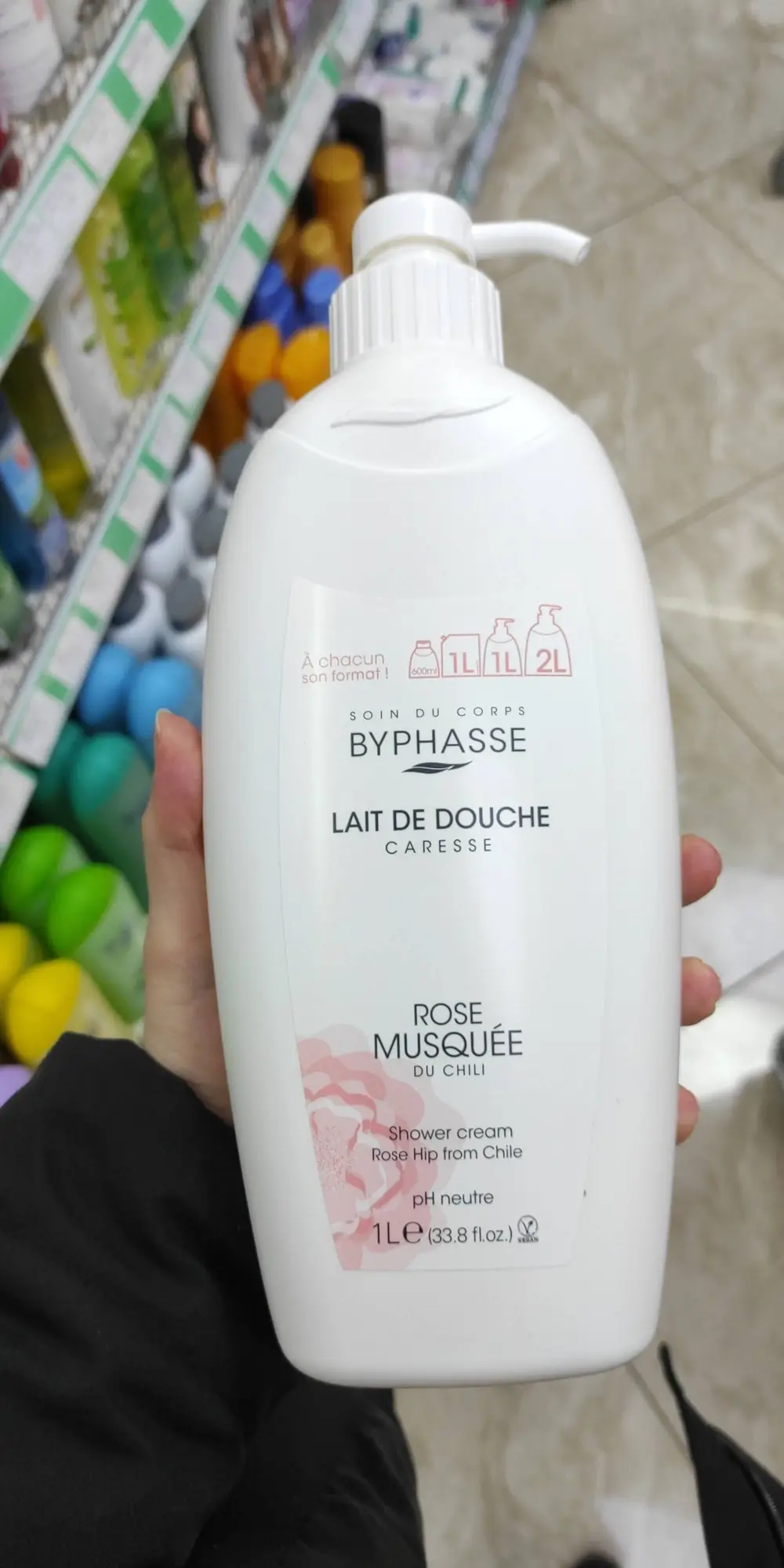 BYPHASSE - Rose musquée du Chili - Lait de douche 