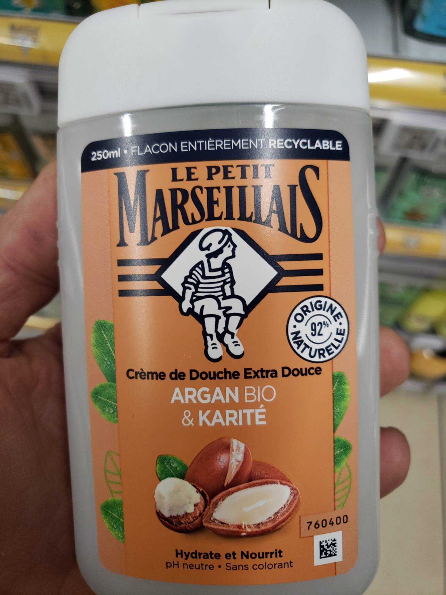 LE PETIT MARSEILLAIS - Crème de douche extra douce argent bio et karité