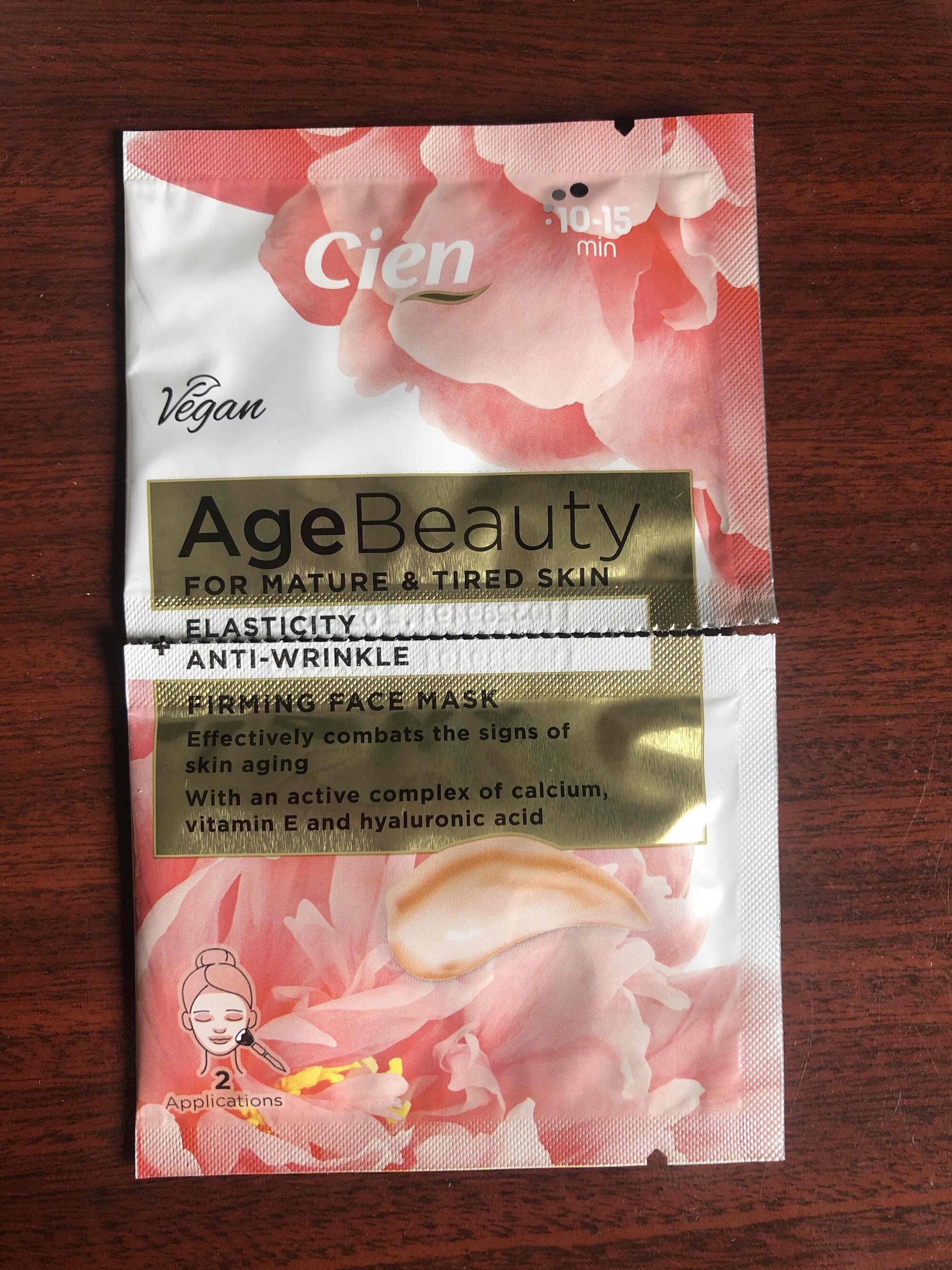 CIEN - AgeBeauty - Firming face mask anti-wrinkle