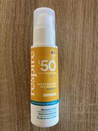 RESPIRE - Crème solaire protectrice haute protection SPF 50