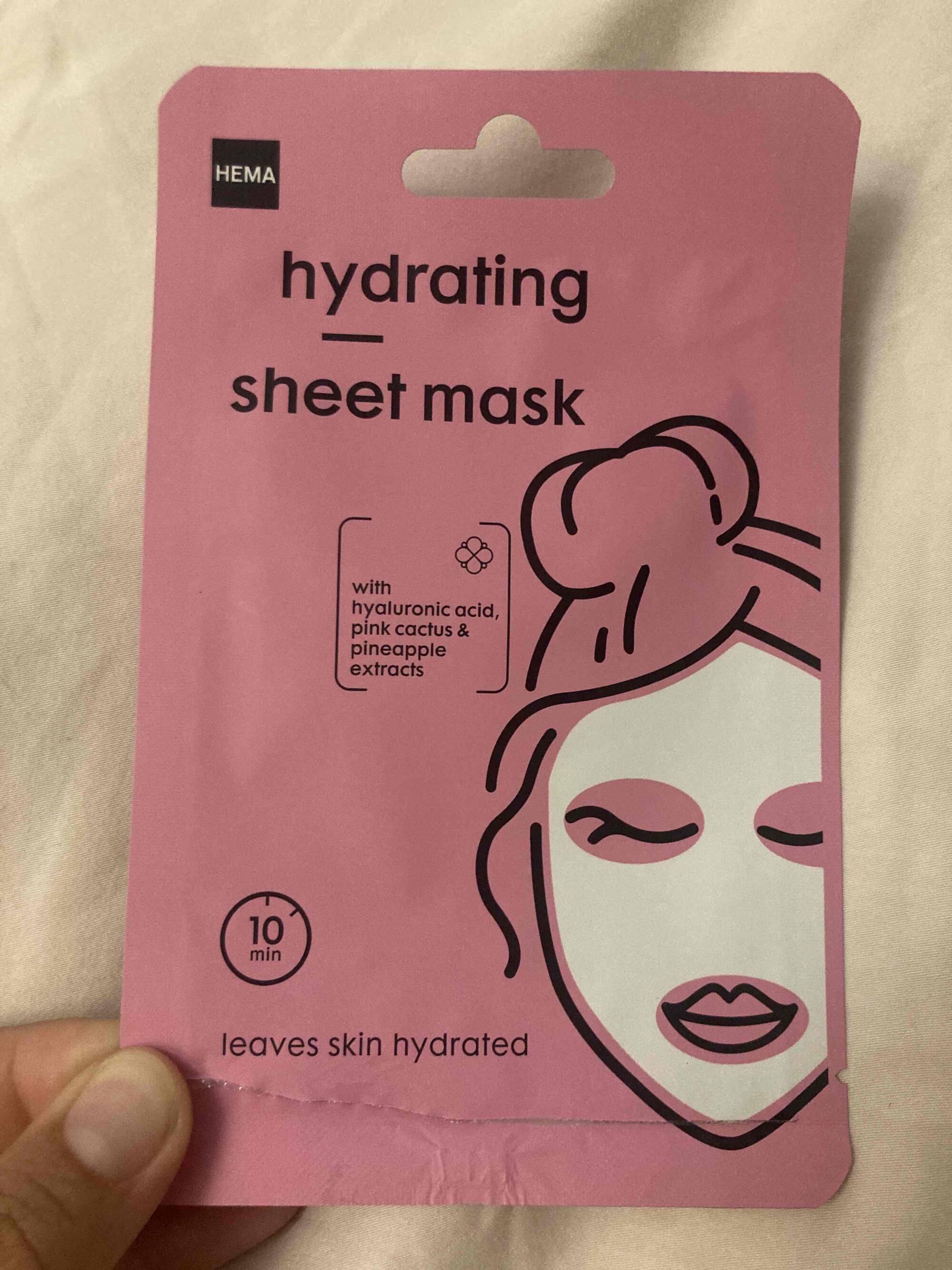 HEMA - Hydrating sheet mask