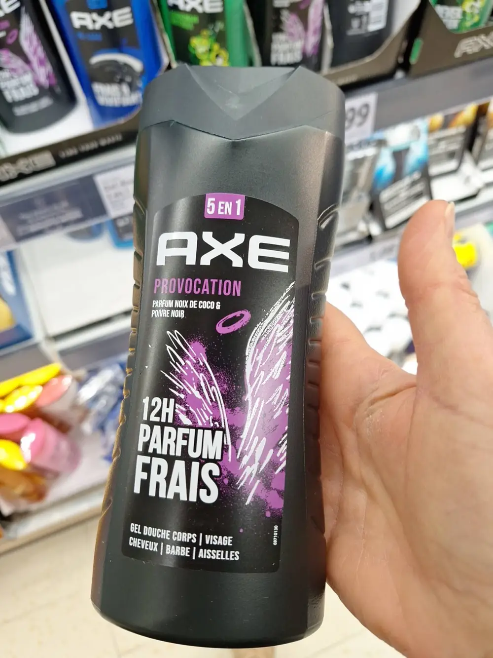 AXE - Provocation 12h parfum frais - Gel douche 5en1