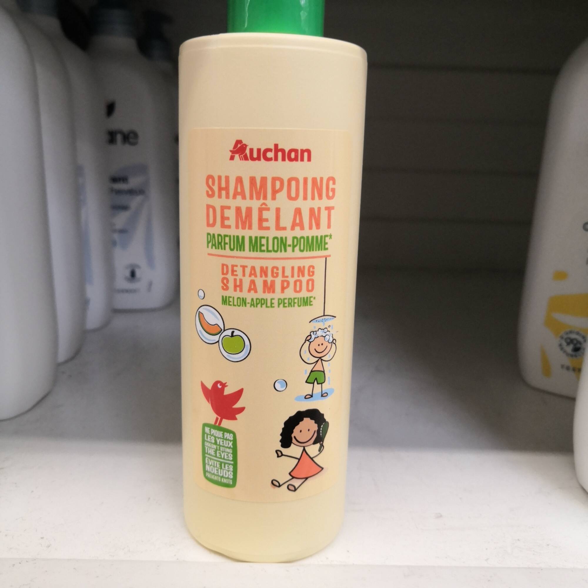 AUCHAN - Shampooing démêlant parfum melon-pomme