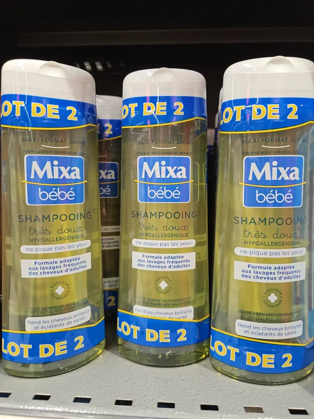 MIXA BÉBÉ - Bébé - Shampoing très doux hypoallergénique