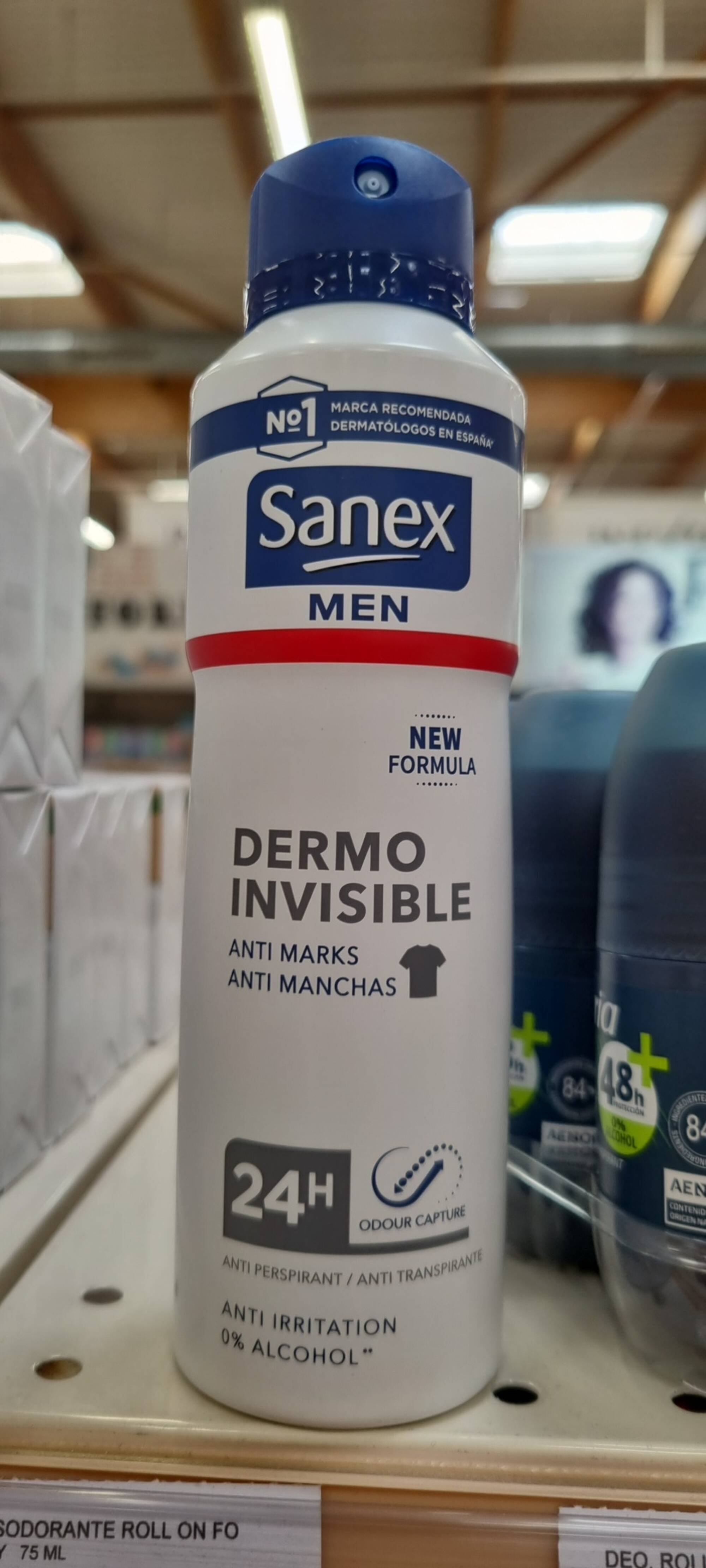 SANEX - Men dermo invisible - Anti-transpirant 24h
