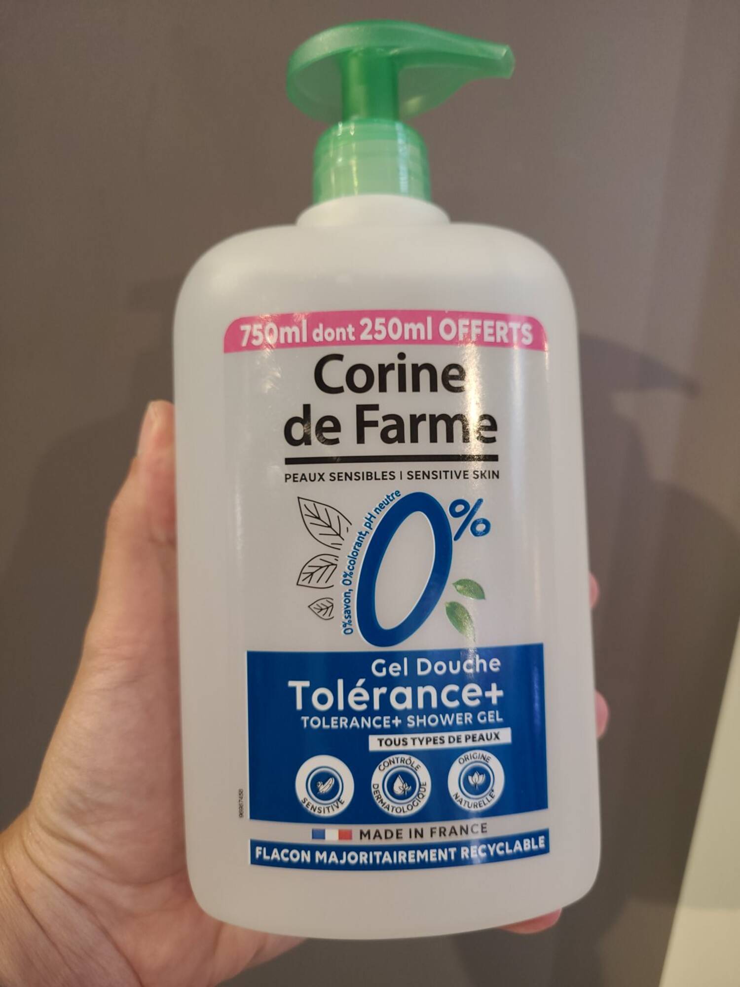 CORINE DE FARME - Gel douche tolérance+