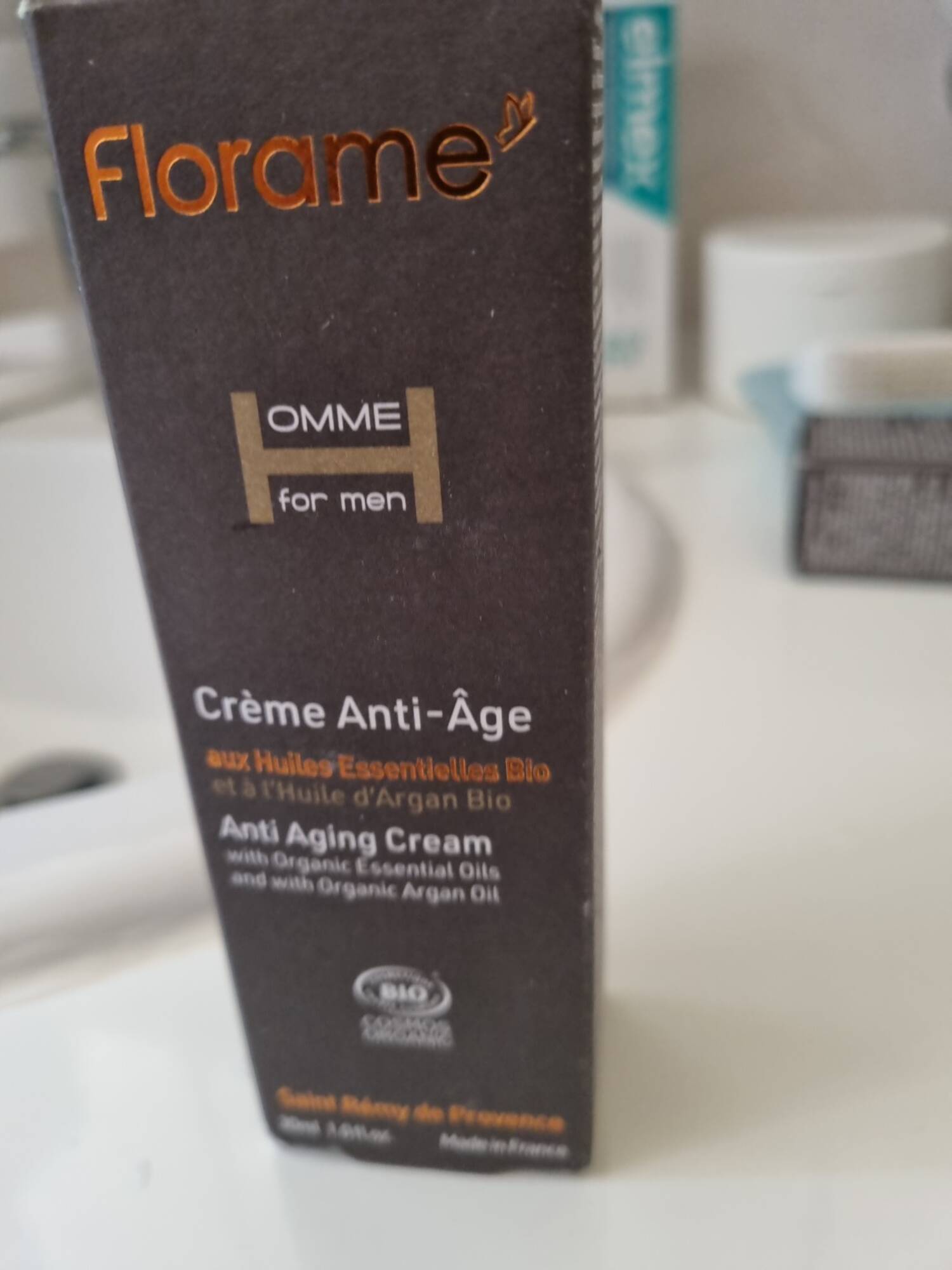 FLORAME - Homme - Crème anti-âge aux huiles essentielles bio