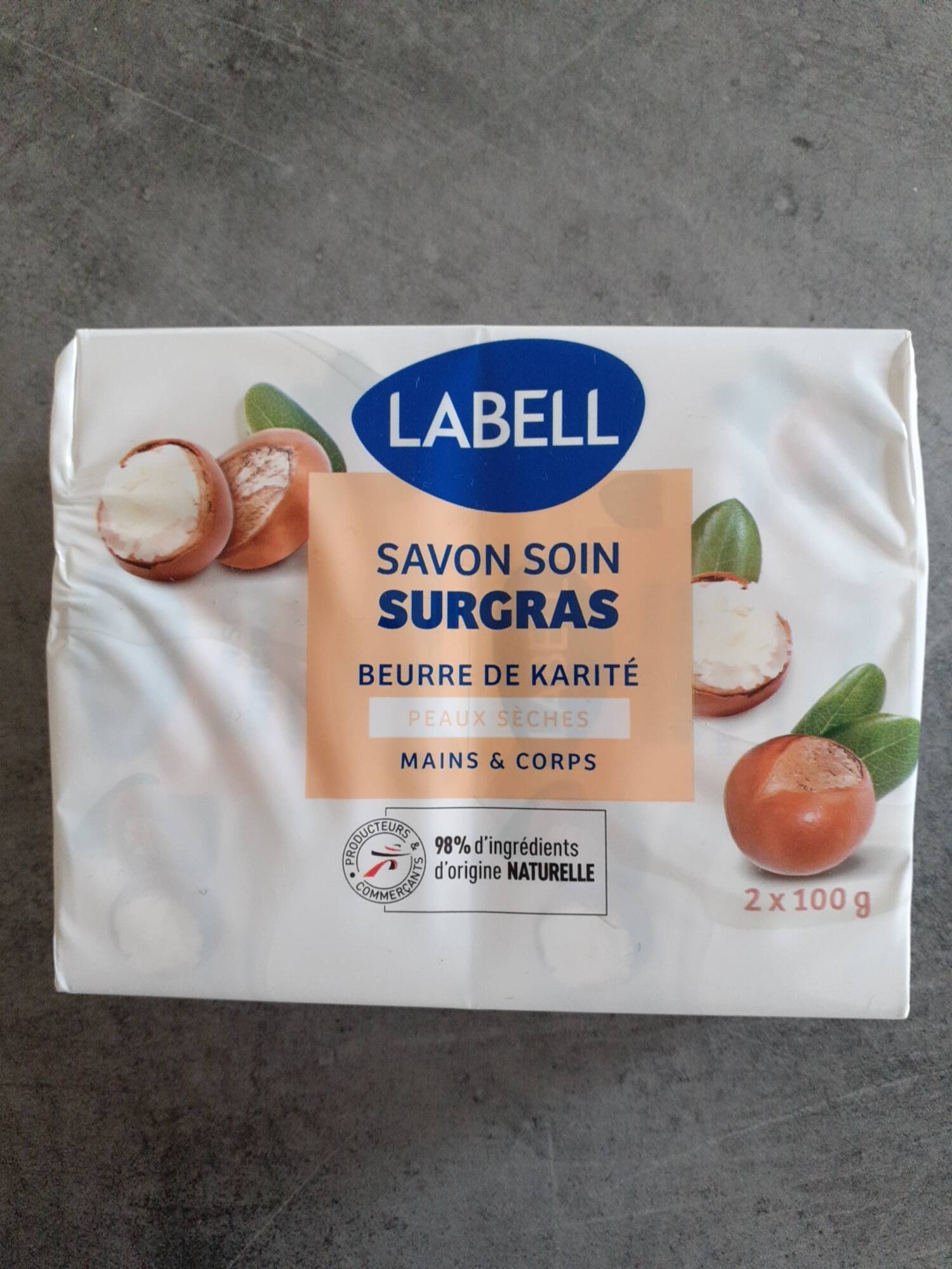 LABELL - Savon soin surgras beurre de karité 