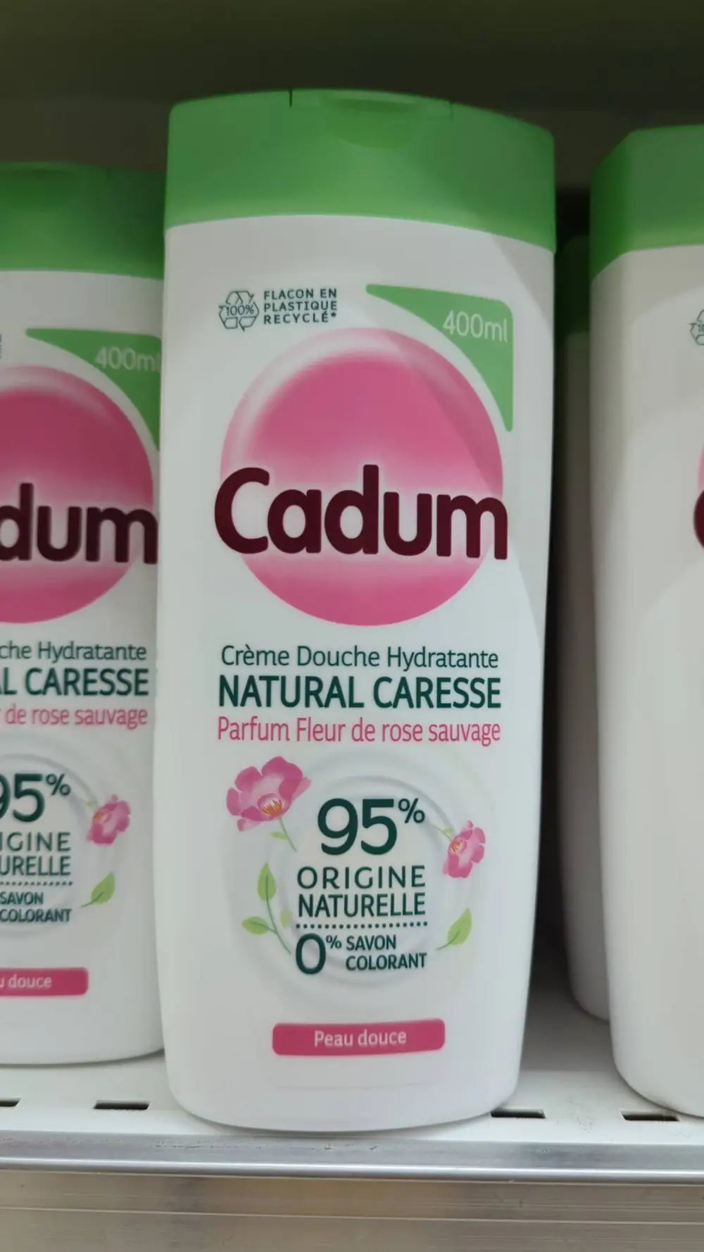 CADUM - Crème douche hydratante natural caresse