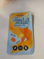 THE BEAUTY DEPT - Sheet mask relax detox ginger carrot