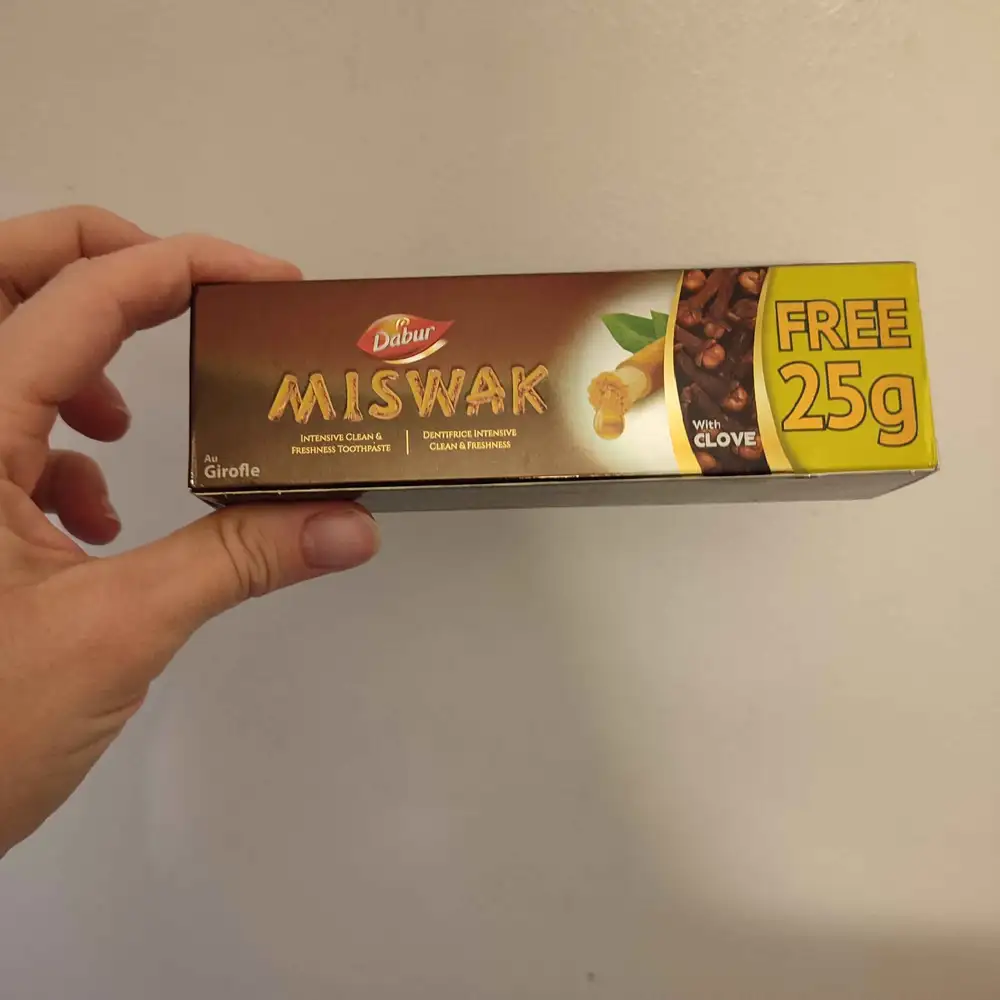 DABUR - Miswak - Dentifrice intensive au girofle