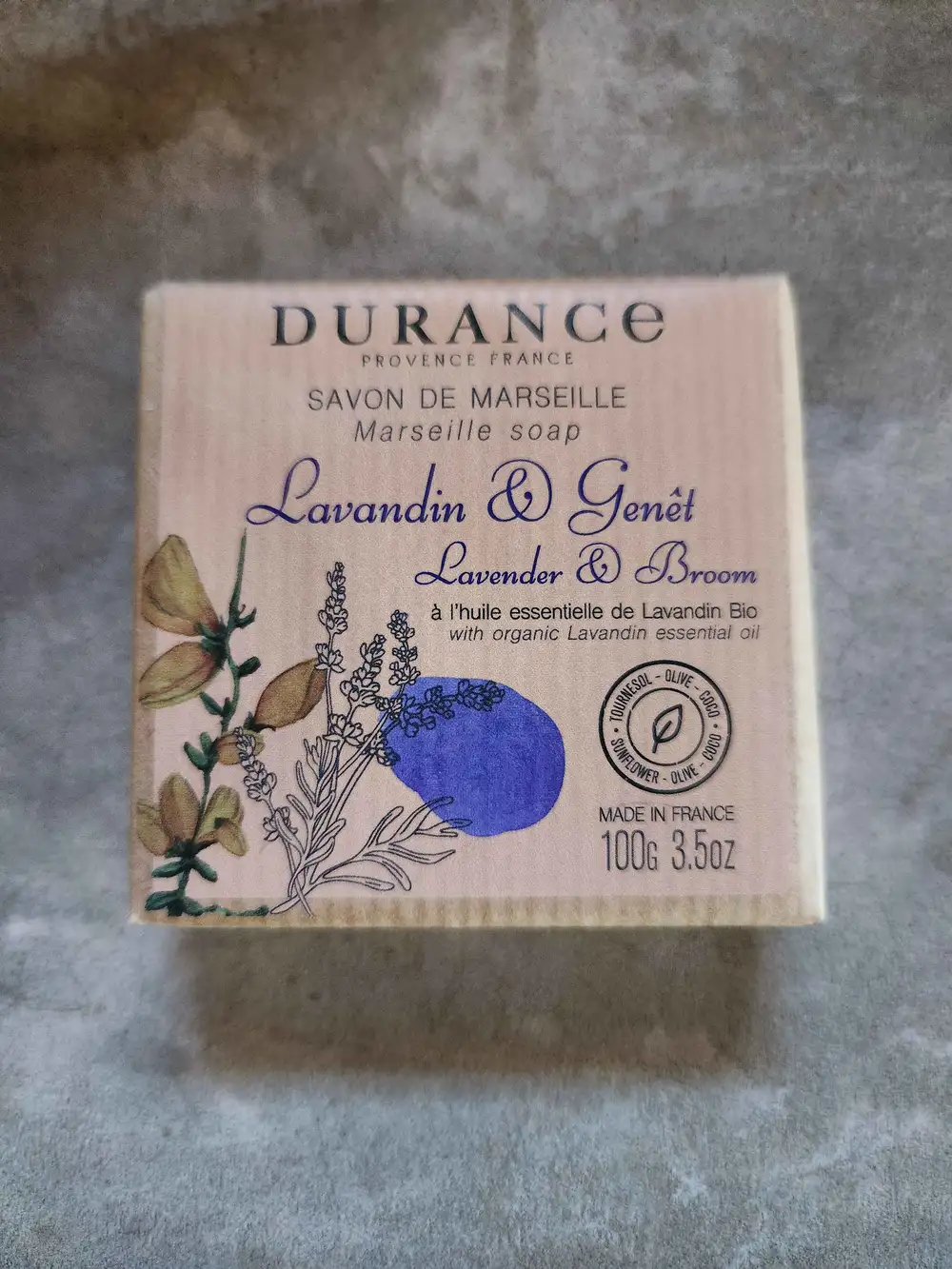 DURANCE - Lavandin & genêt - Savon de Marseille