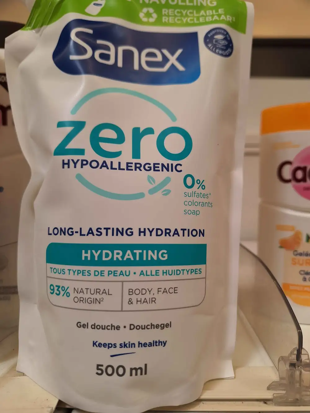 SANEX - Hydrating zéro hypoallergenic - Gel douche