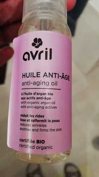 AVRIL - Huile anti-âge à l'huile d'argan bio