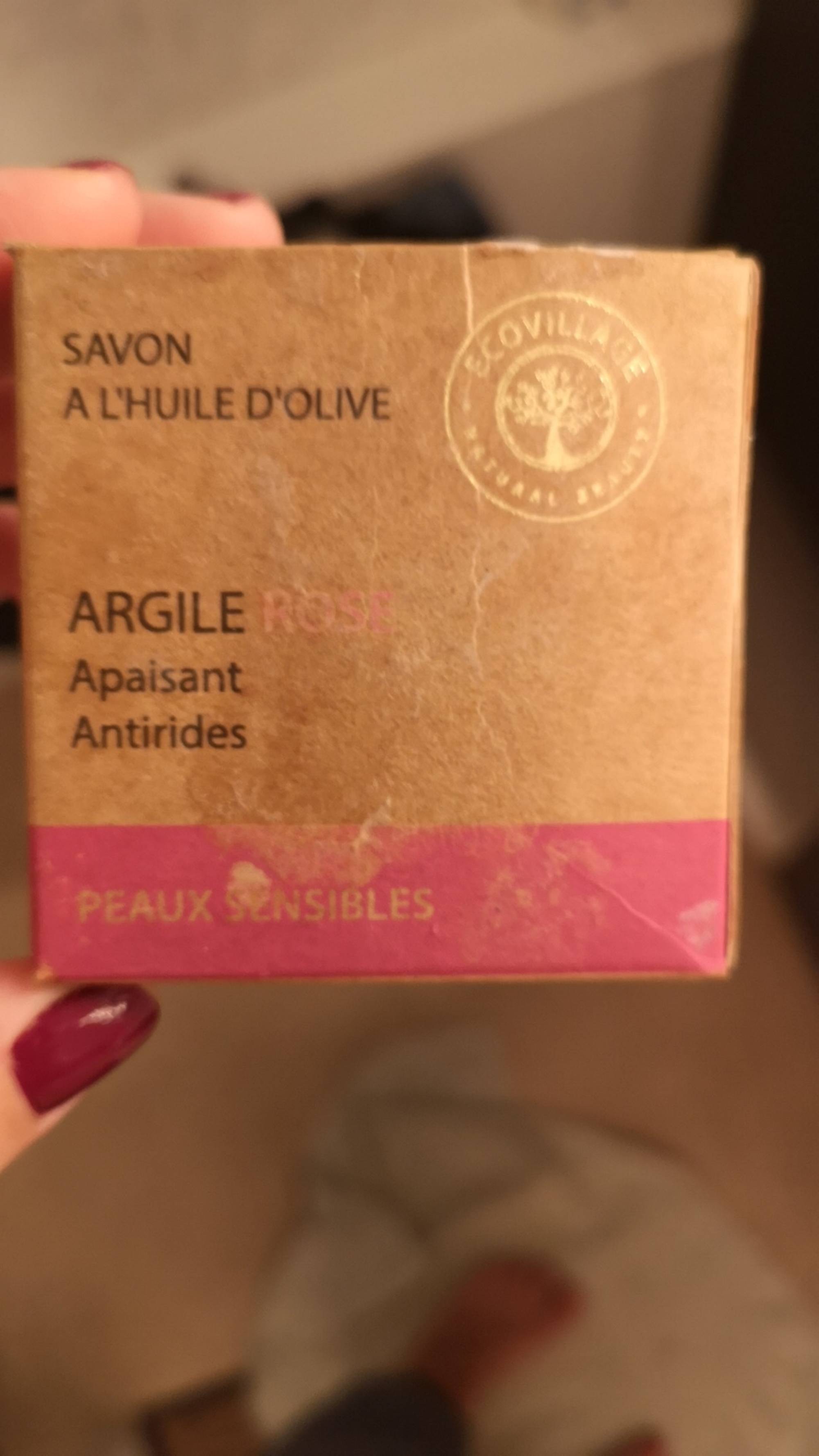 ECO VILLAGE NATURAL BEAUTY - Argile rose - Savon à l'huile d'olive