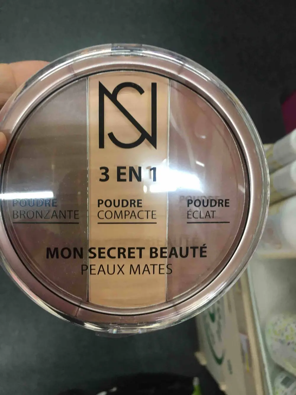 EUROP COSMETICS - Mon secret beauté - Poudre compacte 3 en 1