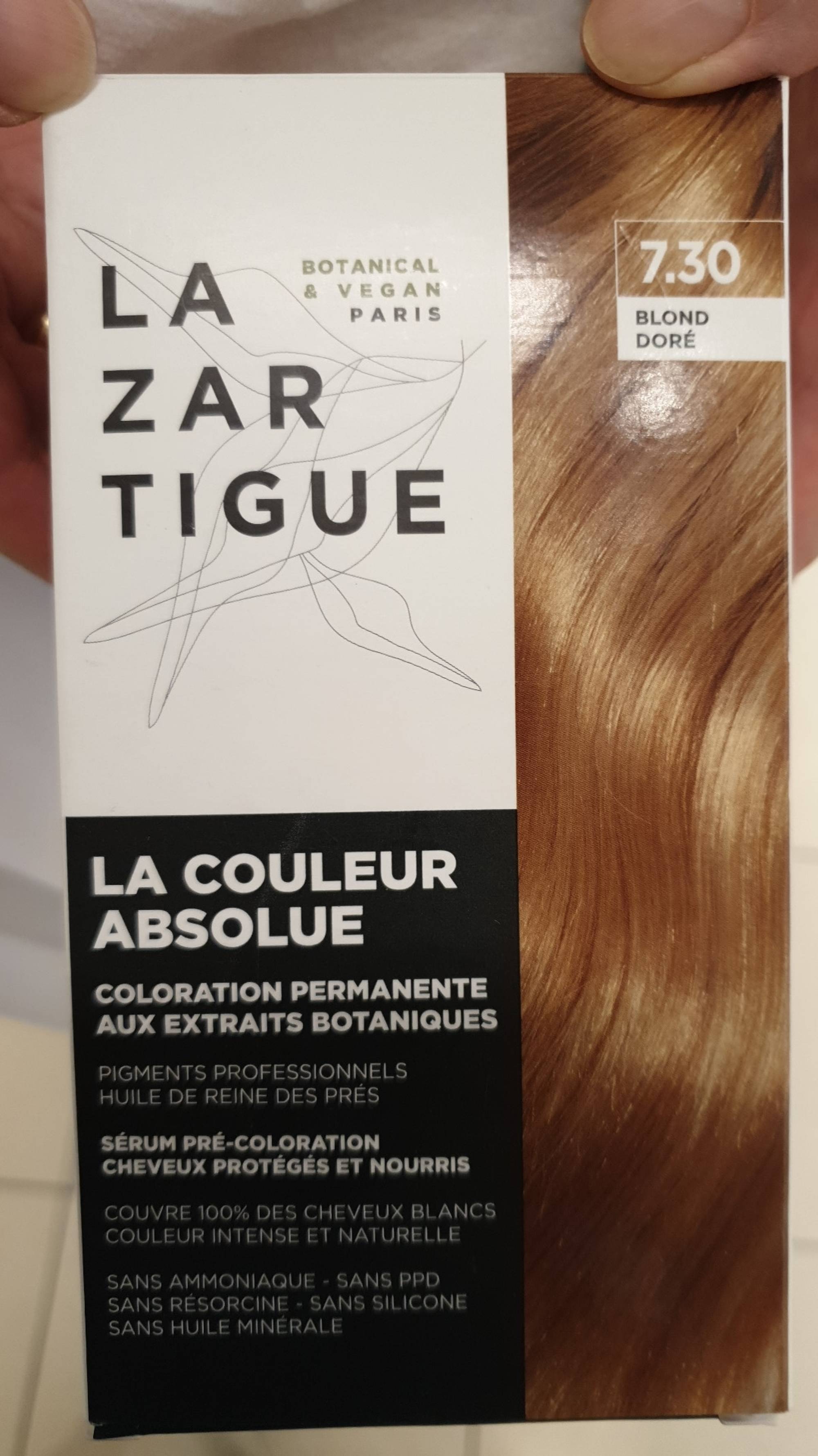 La Couleur Absolue 7.30 Blond Doré ( Coloration permanente aux extrait –  Lazartigue