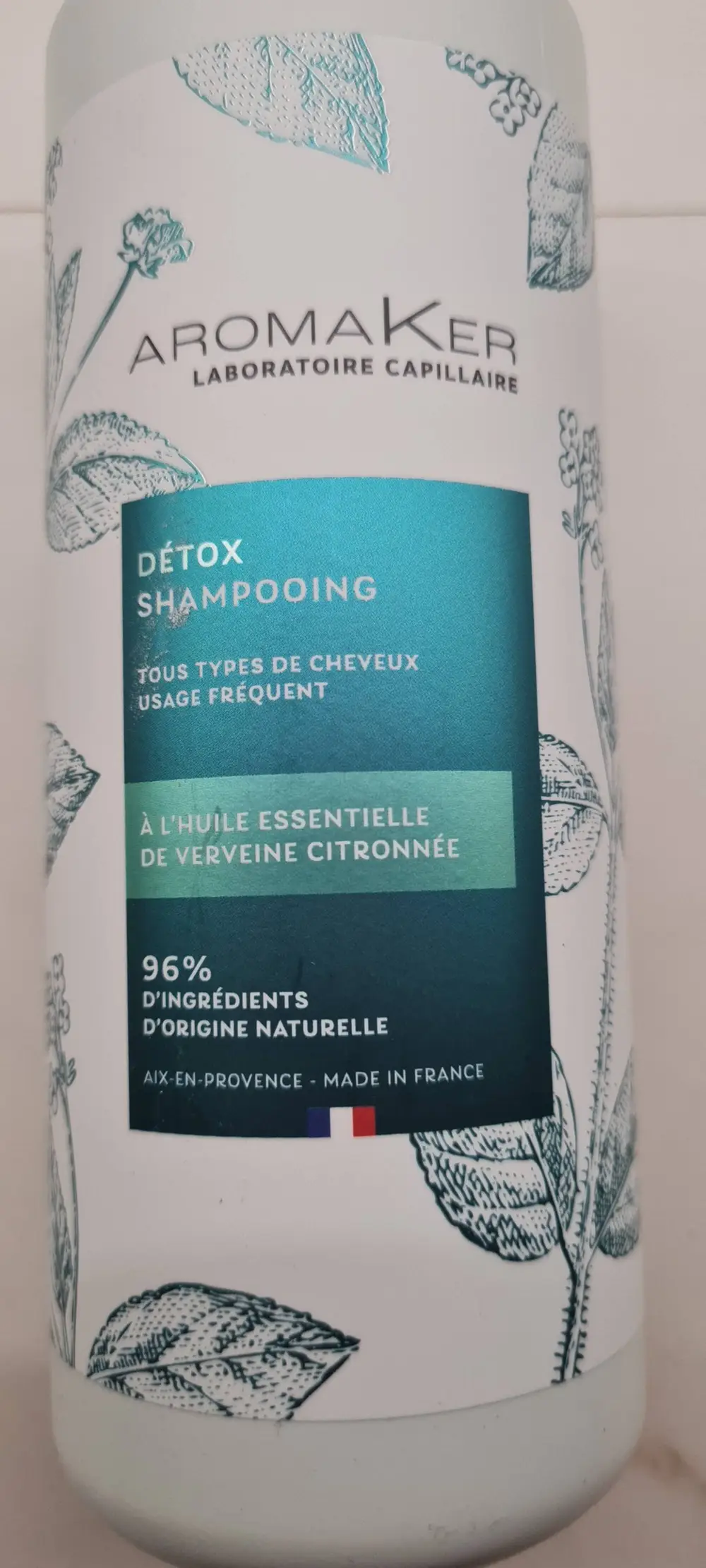 AROMAKER - Détox shampooing à l'huile essentielle de verveine citronnée