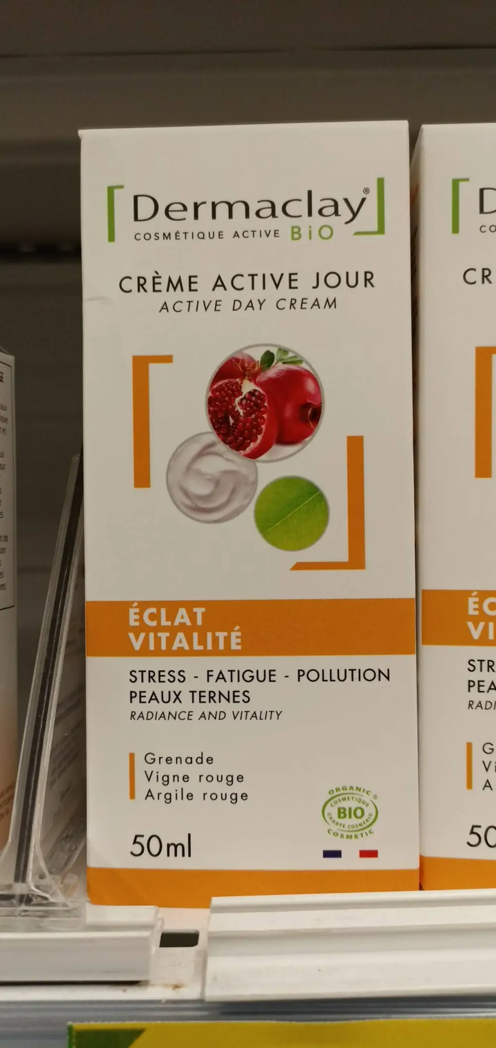 DERMACLAY - Crème active jour éclat vitalité