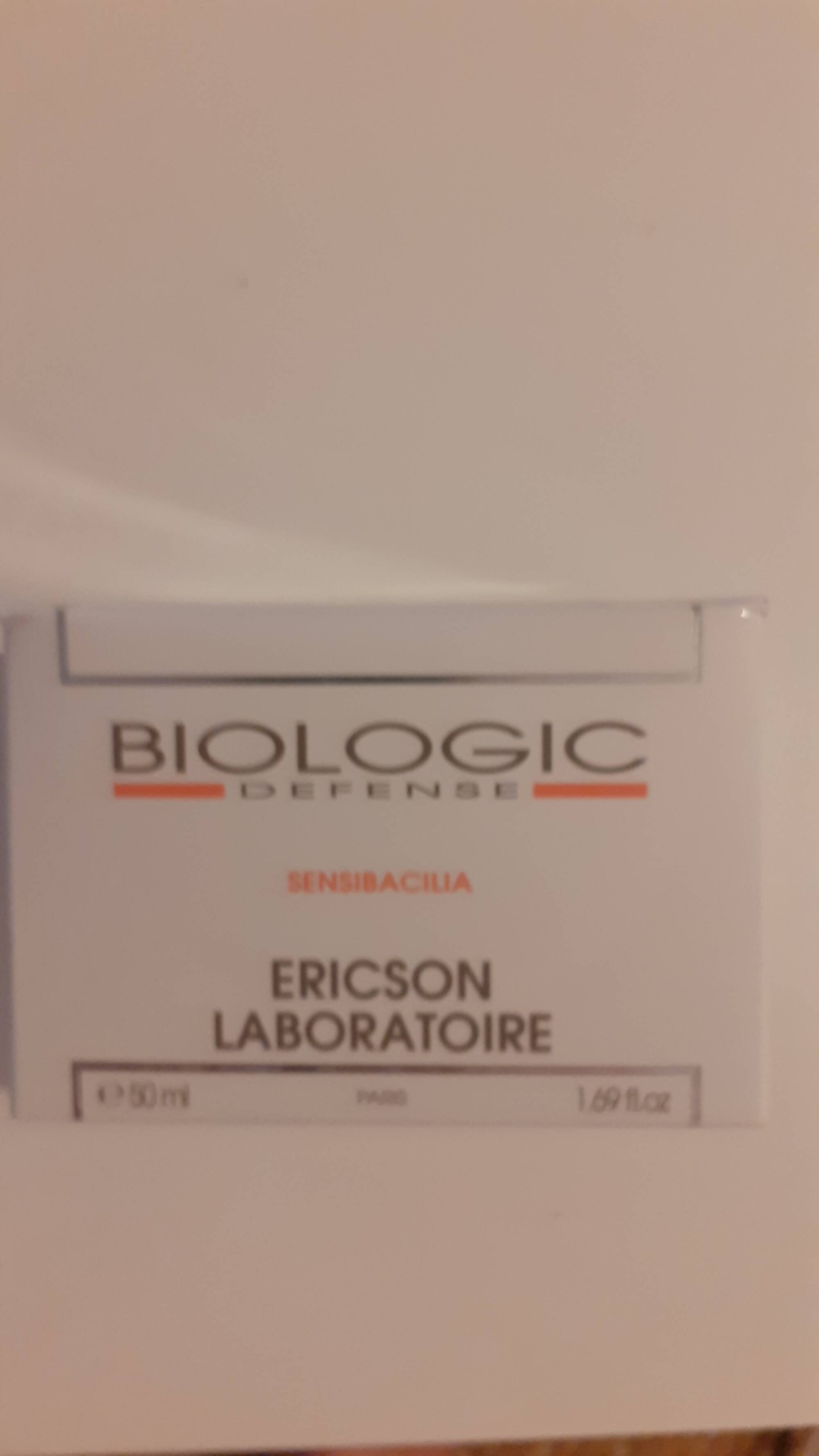 ERICSON LABORATOIRE - Sensibacilia - Crème pur peau sensible visage