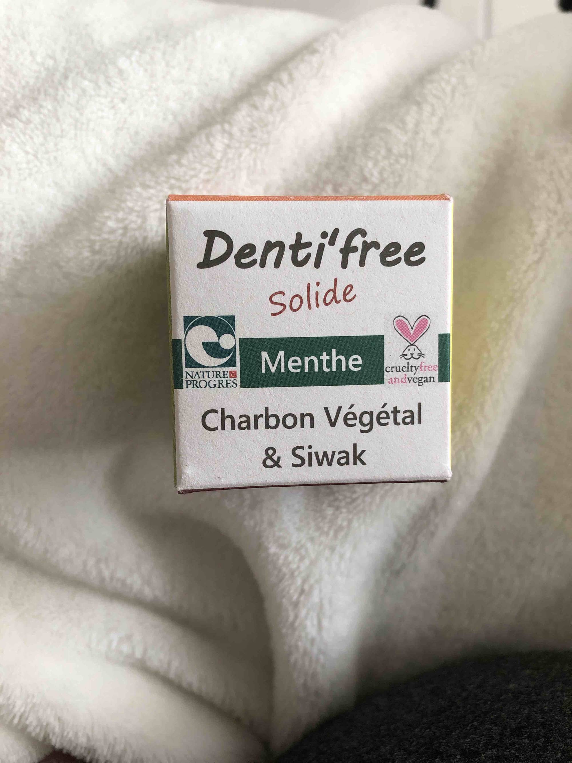 DENTI'FREE - Dentifrice solide menthe - Charbon végétal & siwak