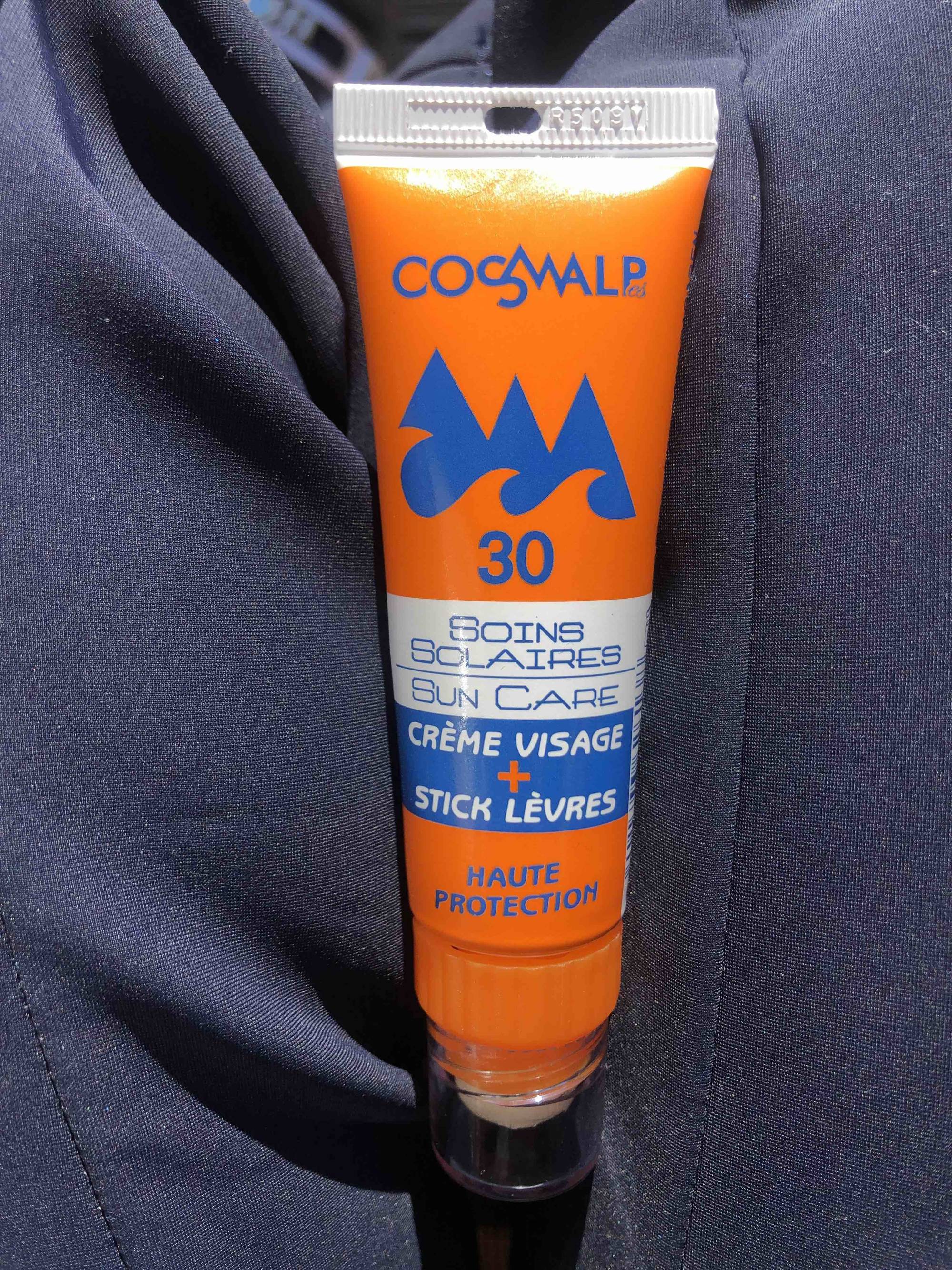 COSMALPES - Soins solaires - Crème visage + stick lèvres