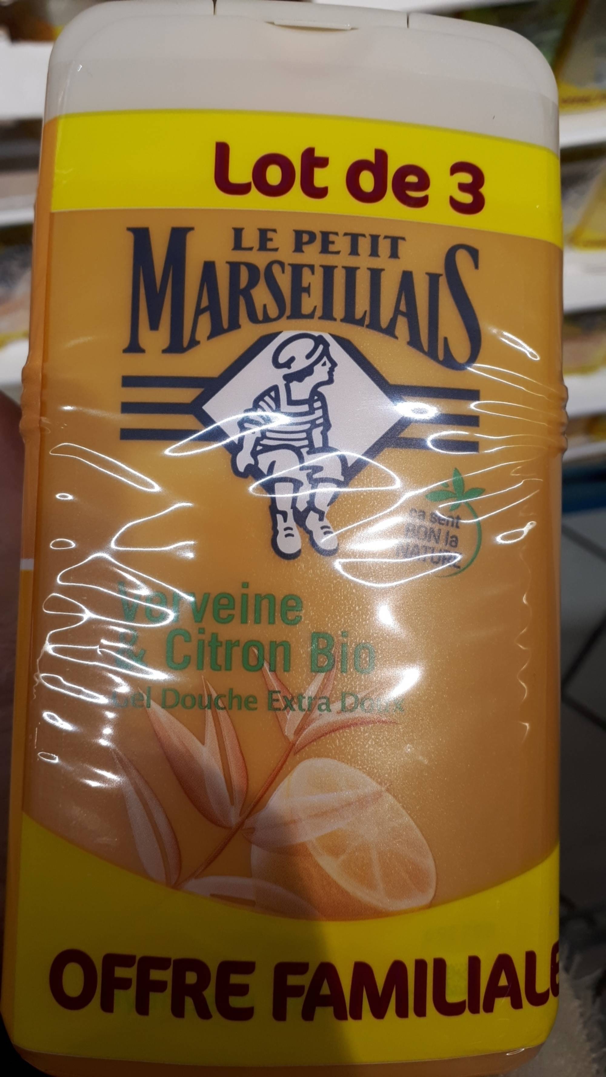 LE PETIT MARSEILLAIS - Verveine & citron bio - Gel douche