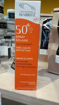 LABORATOIRES DE BIARRITZ - ALGA MARIS - Spray solaire très haute protection SPF 50+