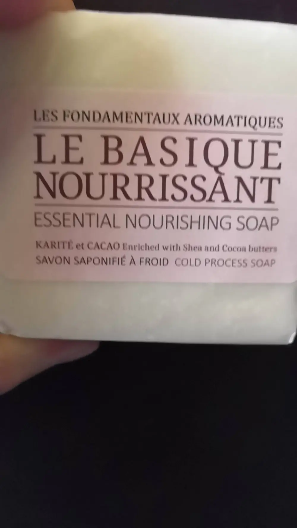 LA SAVONNERIE DU NOUVEAU MONDE - Le basique nourrissant - Savon saponifié à froid