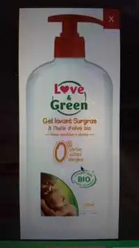 LOVE & GREEN - Gel lavant surgras à l'huile d'olive bio