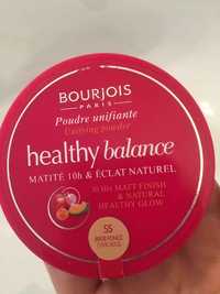BOURJOIS - Healthy balance - Poudre unifiante 55 beige foncé