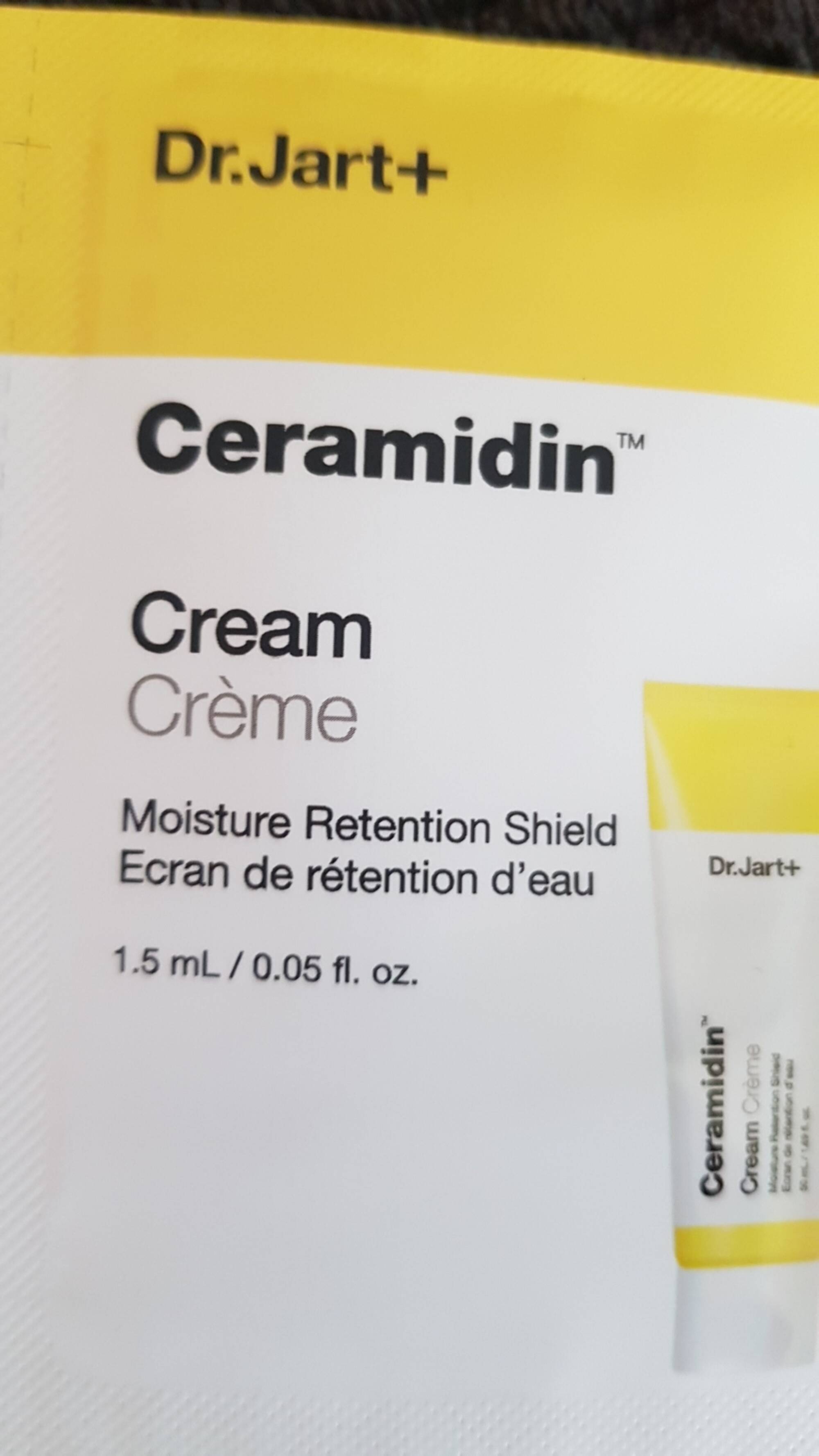 DR.JART+ - Ceramidin - Crème ecran de rétention d'eau