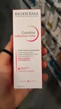 BIODERMA - Créaline Défensive riche - Crème active apaisante