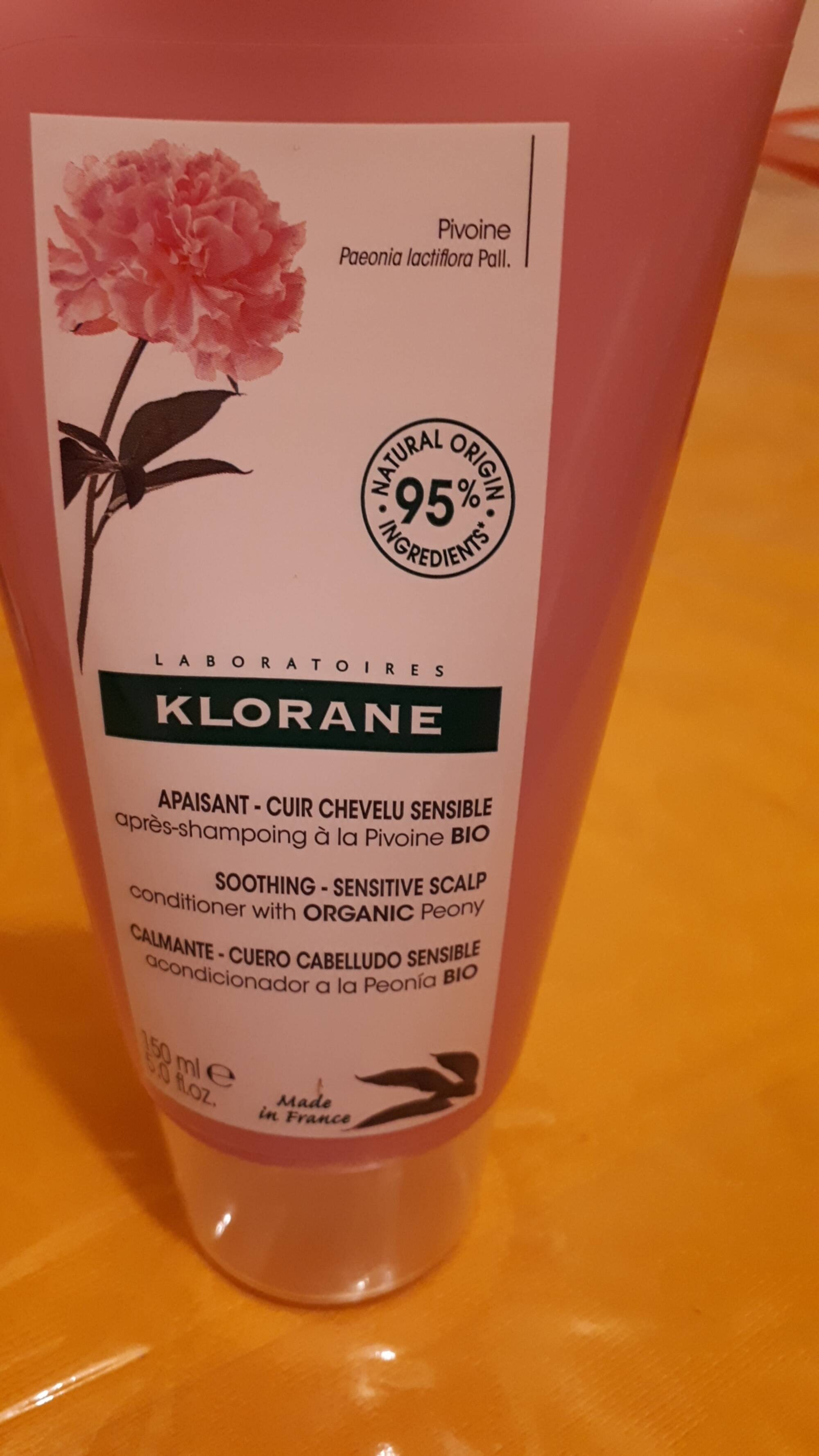 KLORANE - Après shampooing à la pivoine bio